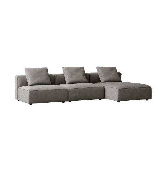 Rubix L-shape armless sofa – image 1