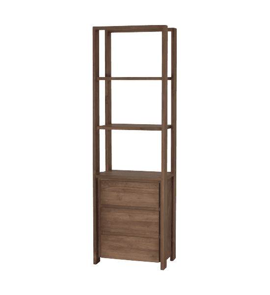 Fissure II open rack with 3 drawers, 3 shelves – image 1