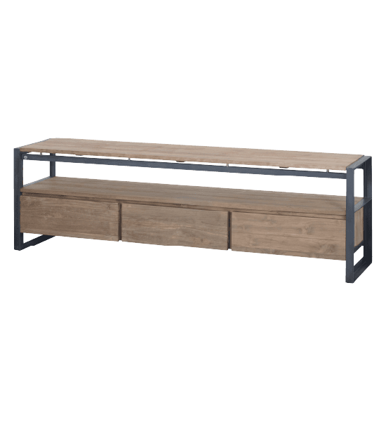 Fendy tv cabinet with 3 drawers, 1 open shelf – image 1