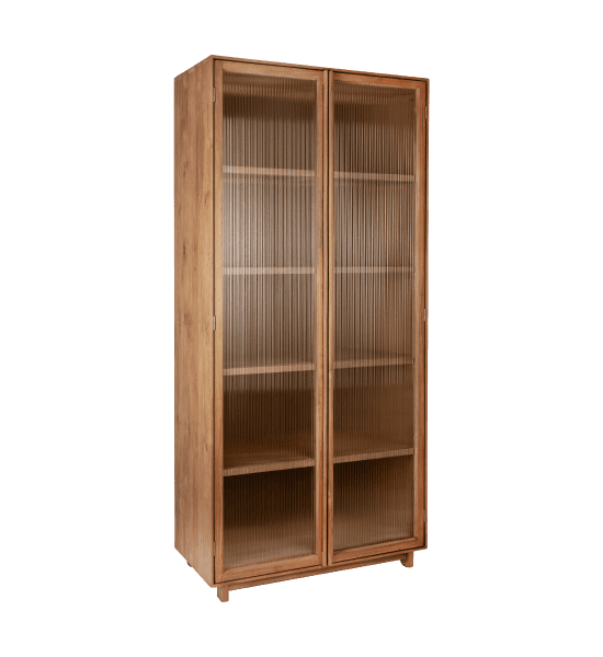 Motion showcase with 2 textured glass doors – image 1