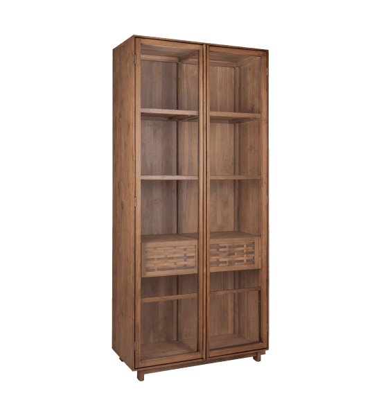 Motion showcase with 2 glass doors, 2 drawers – image 1