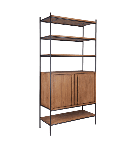Outline open rack with 2 doors – image 1