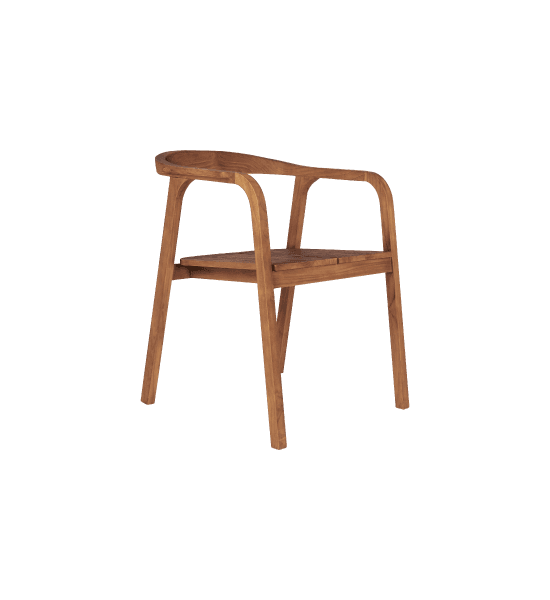 Split dining chair with arms – image 1