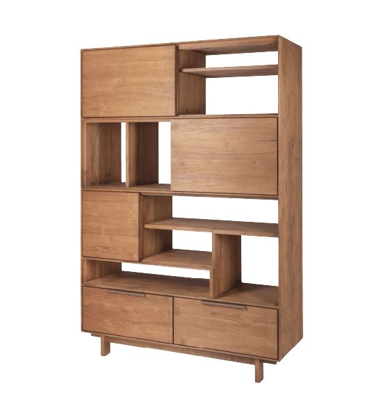 Grace rack with 3 sliding doors, 2 drawers – image 1