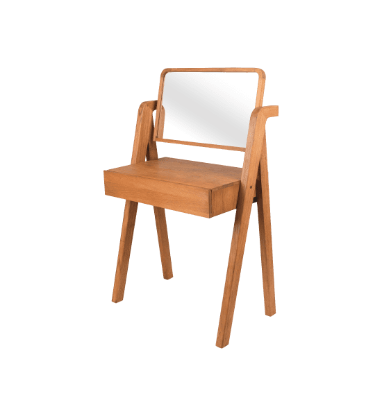 Hollywood dressing table with mirror – image 1