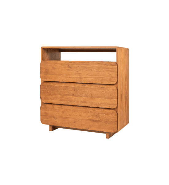Tess chest of 3 drawers with open shelf – image 1