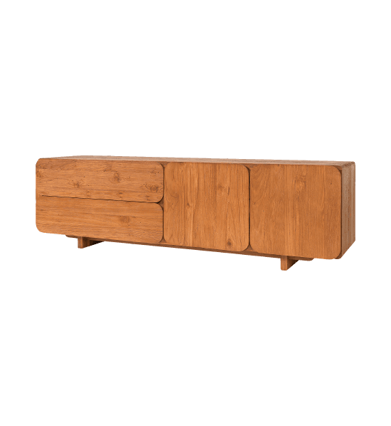 Tess tv cabinet with 2 doors, 2 drawers – image 1