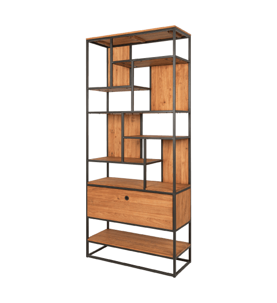 Timba multi rack with 10 open shelves, 1 drawer – image 1