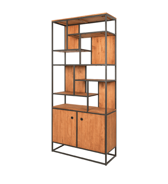 Timba multi rack with 10 open shelves, 2 doors – image 1