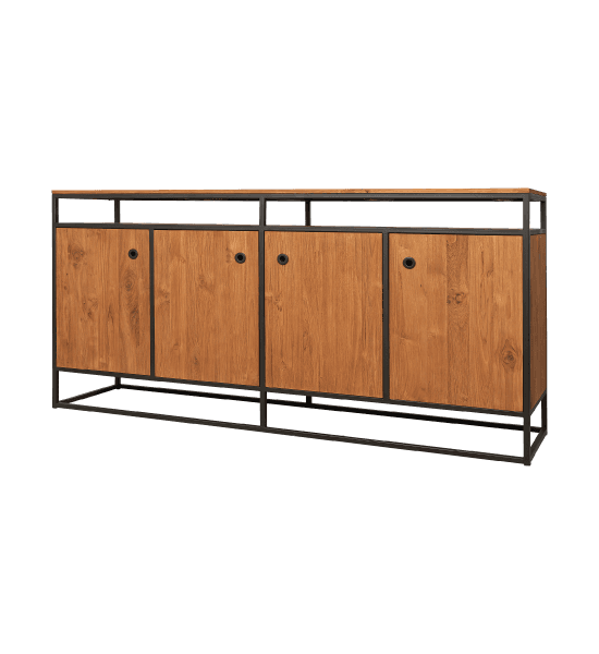 Timba sideboard with 4 doors, 1 open shelf – image 1