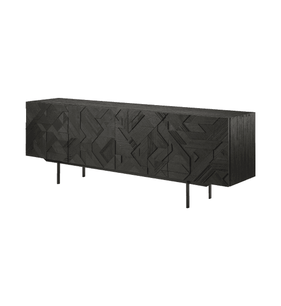 Graphic sideboard with 4 doors – image 1
