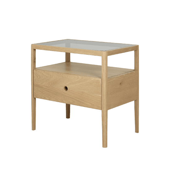 Spindle side table with 1 drawer – image 1