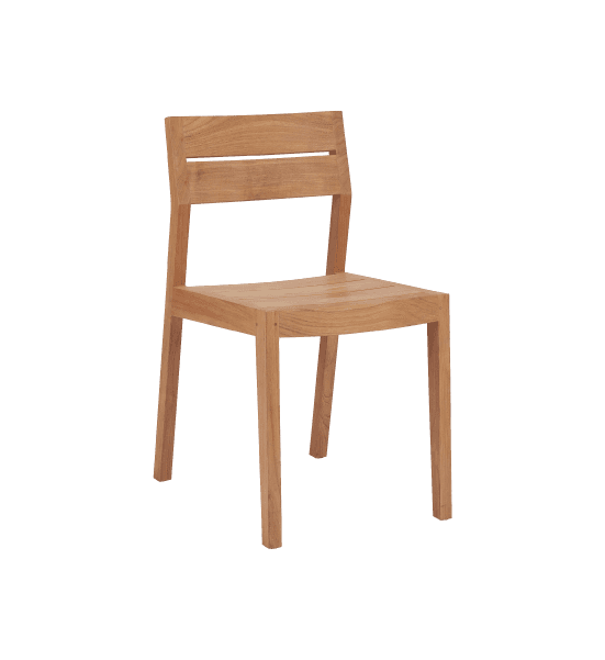 Slant outdoor dining chair – image 1