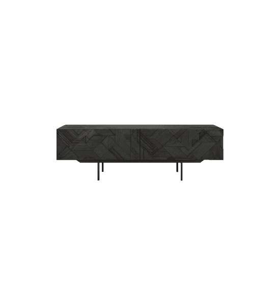 Graphic tv cabinet with 1 flip-down door, 1 drawer – image 1
