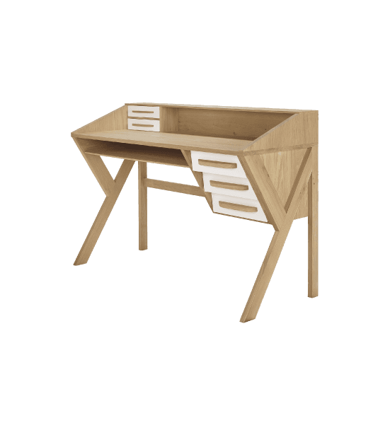 Origami desk with 5 drawers – image 1