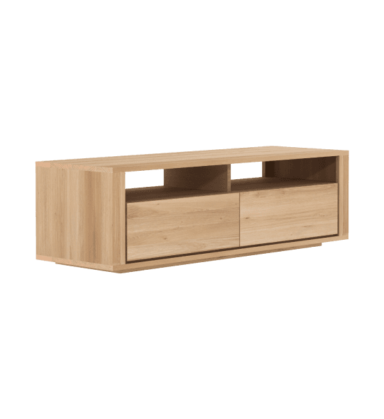 Shadow tv cabinet with 2 drawers, 2 open shelves – image 1