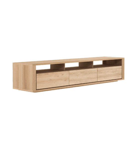 Shadow tv cabinet with 3 drawers, 3 open shelves – image 1