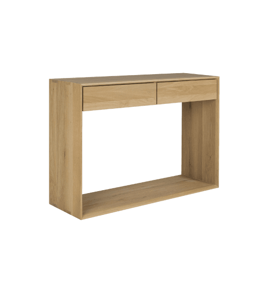Nordic console table with 2 drawers – image 1