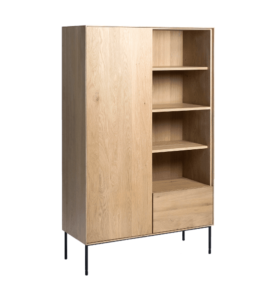 Whitebird cabinet with 1 door, 1 drawer, 4 shelves – image 1