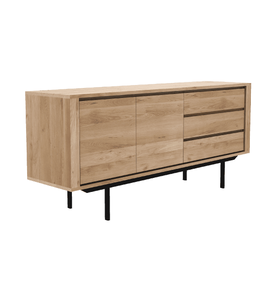Shadow sideboard with 2 doors, 3 drawers – image 1