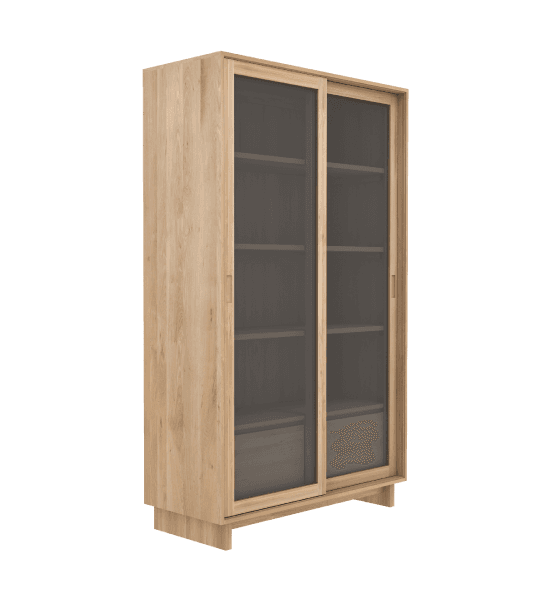 Wave showcase with 2 sliding doors, 2 drawers – image 1