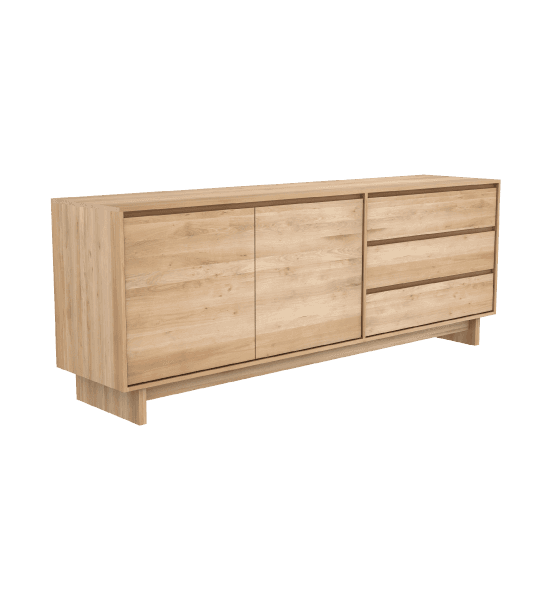 Wave sideboard with 2 doors, 3 drawers – image 1