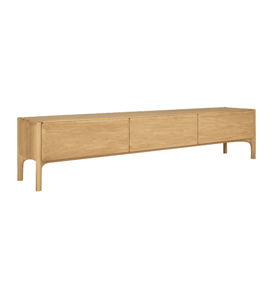 PI tv cabinet with 1 flip-down door, 2 drawers – image 1