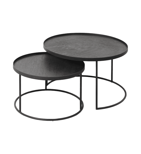 Voyage tray coffee table set - round – image 1