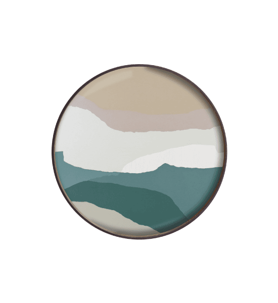 Voyage wabi sabi glass tray - round – image 1