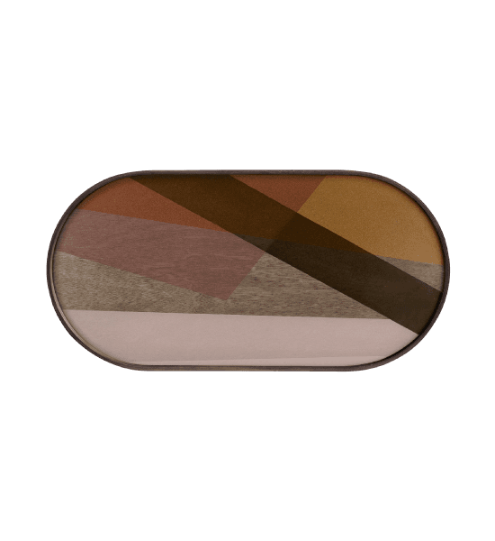 Voyage angle glass tray - oblong – image 1