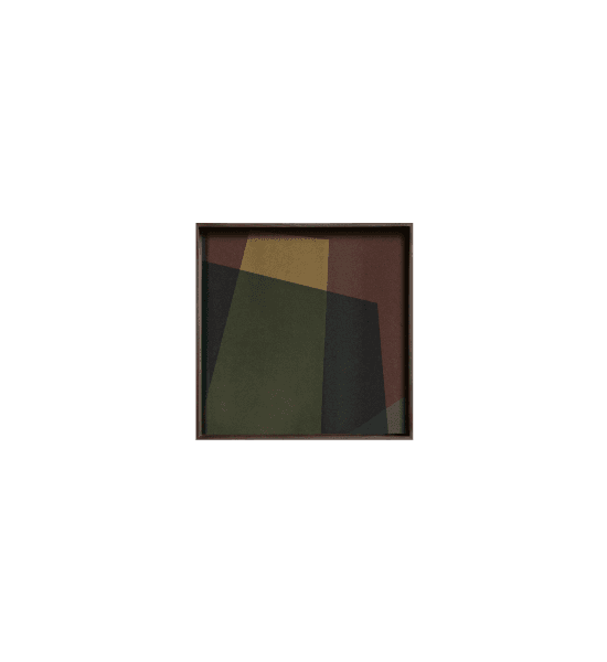 Voyage angle glass tray - square – image 1