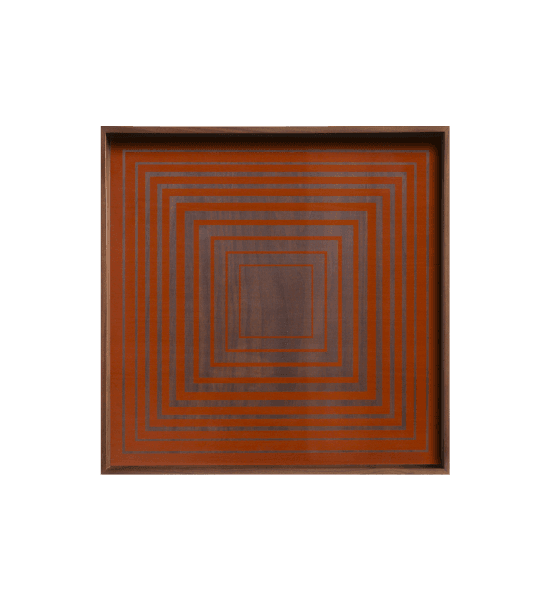 Voyage linear flow optical squares glass tray – image 1