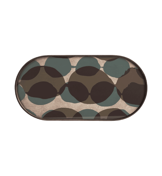 Voyage translucent silhouettes glass tray layered - oblong – image 1