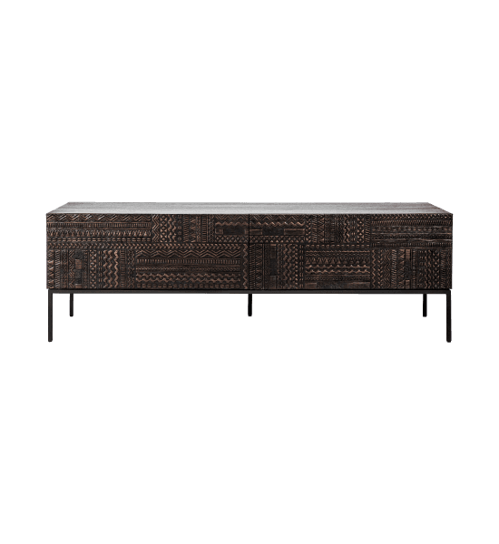 Ancestors tabwa tv cabinet with 1 flip-down door, 2 drawers – image 1
