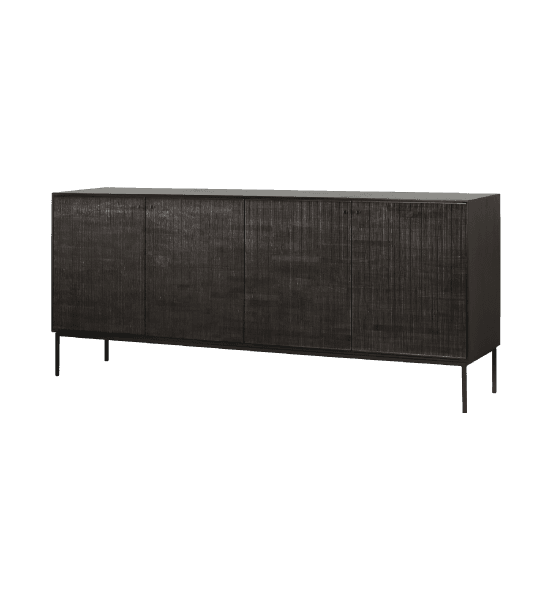 Grooves sideboard with 4 doors – image 1