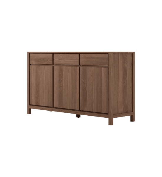 Solid sideboard with 3 doors, 3 drawers – image 1