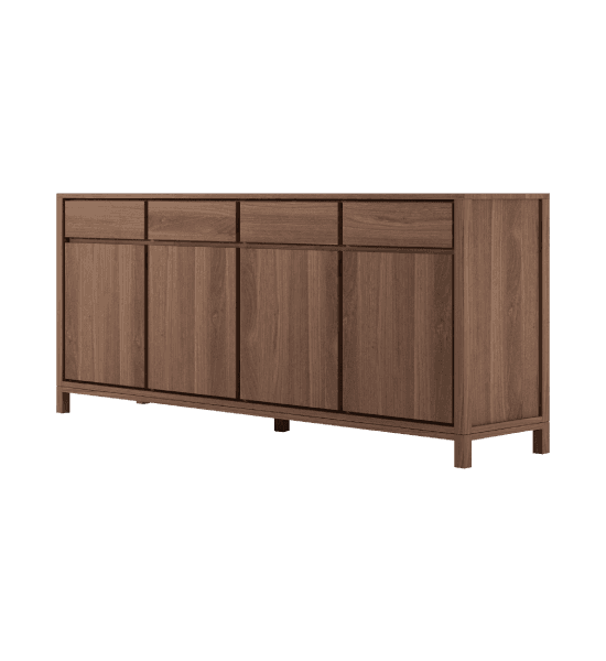Solid sideboard with 4 doors, 4 drawers – image 1