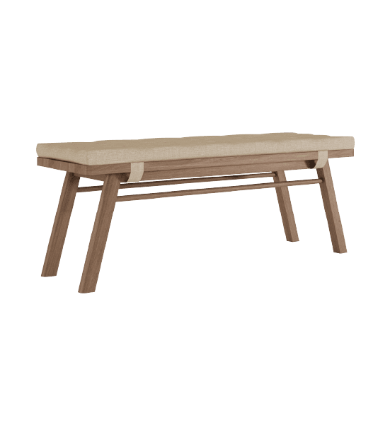 Circa17 bench with cushion – image 1