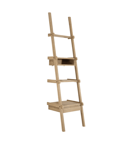 Simply city ladder with open shelves, 1 drawer, 1 shelf – image 1