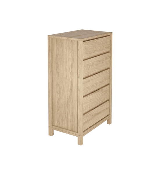 Solid chest of 5 drawers – image 1