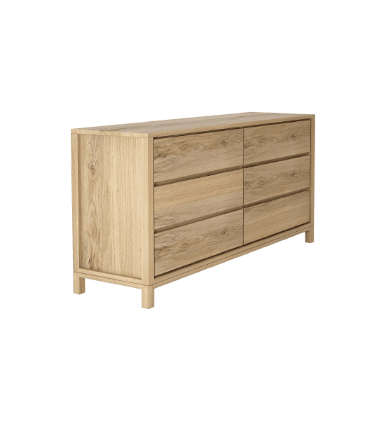 Solid chest of 6 drawers – image 1