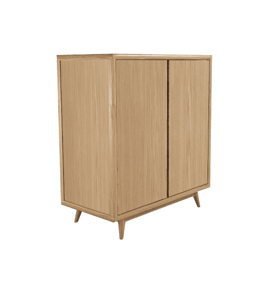 Vintage shoe cabinet with 2 doors – image 1
